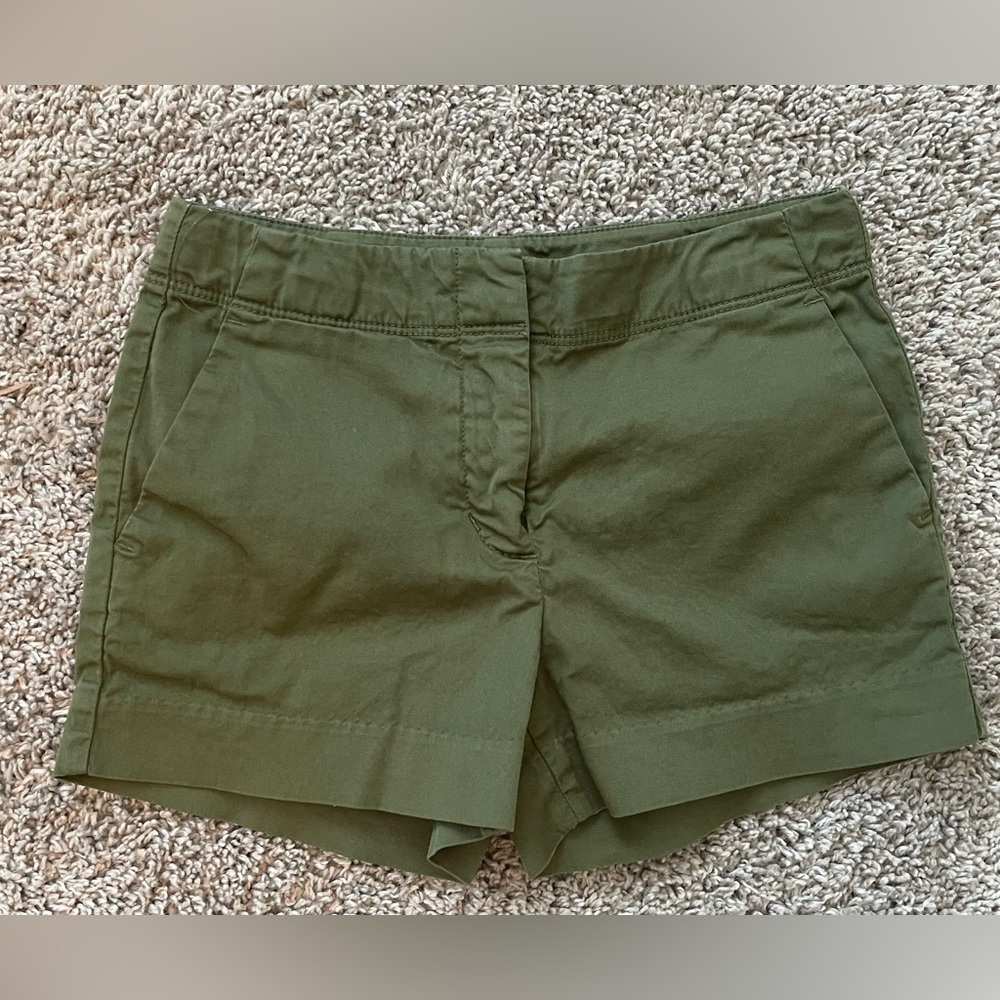 Crew Cuts- Girls Olive Green Shorts with pockets in EUC size 7